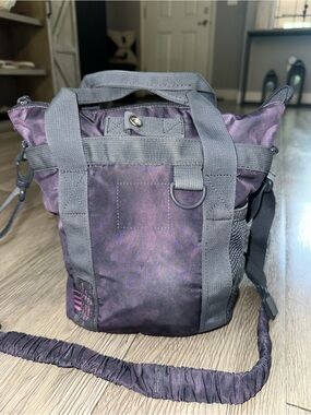 Adidas Iridescent Purple Tie Dye Crossbody Travel Bag